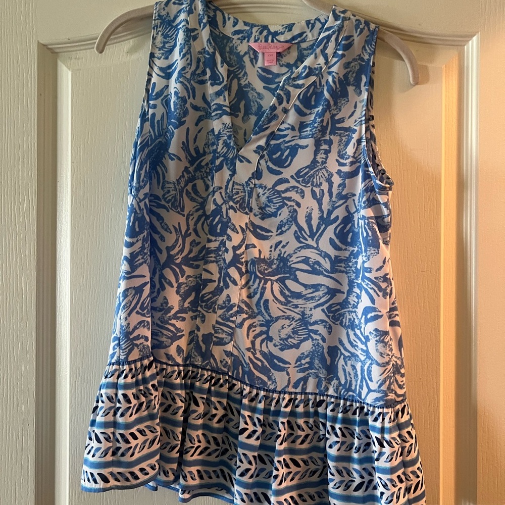 Lilly Pulitzer short sleeve blouse